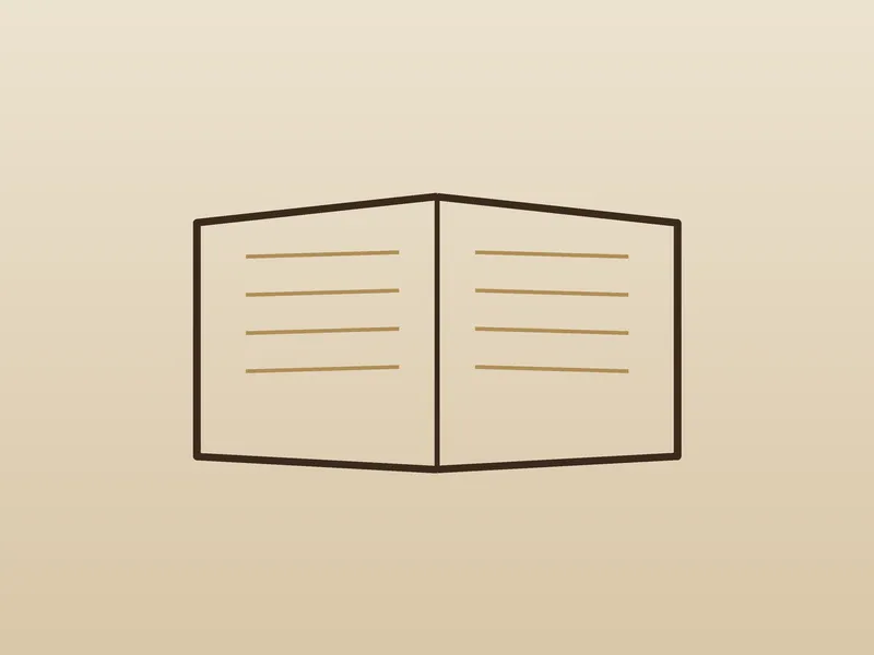 Ilustração de um livro jurídico aberto